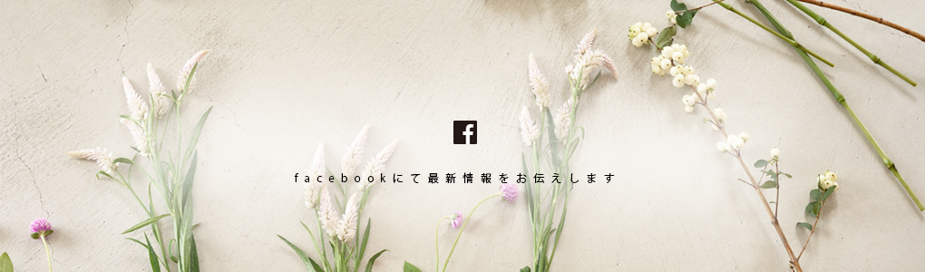 facebookにて最新情報をお伝えします
